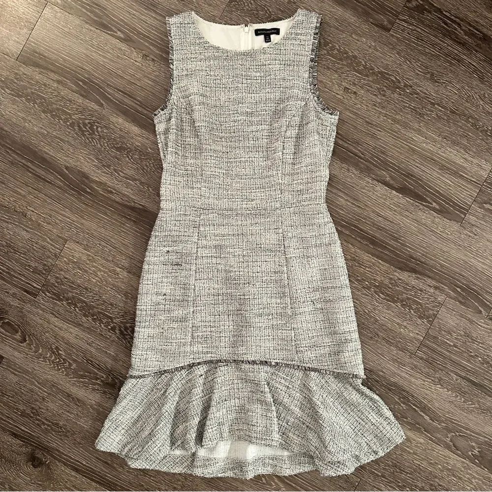 Banana Republic Boucle Flounce Dress